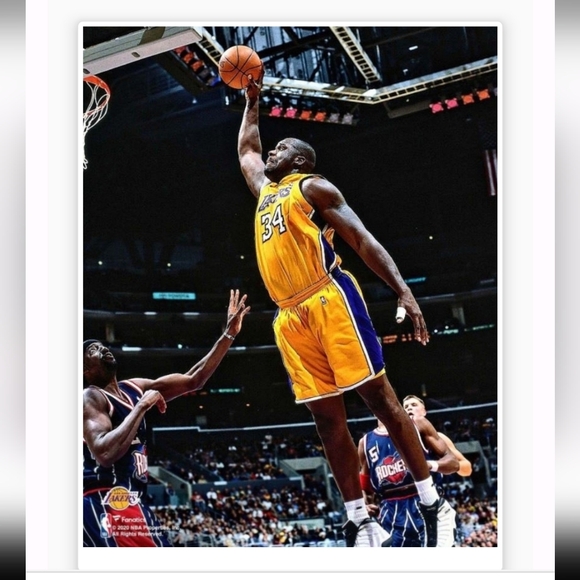 NEW!๐ฏ SHAQUILLE O'NEAL LOS ANGELES LAKERS 2001 GLOSSY 8.5x11 BASKETBALL POSTER - Picture 7 of 7